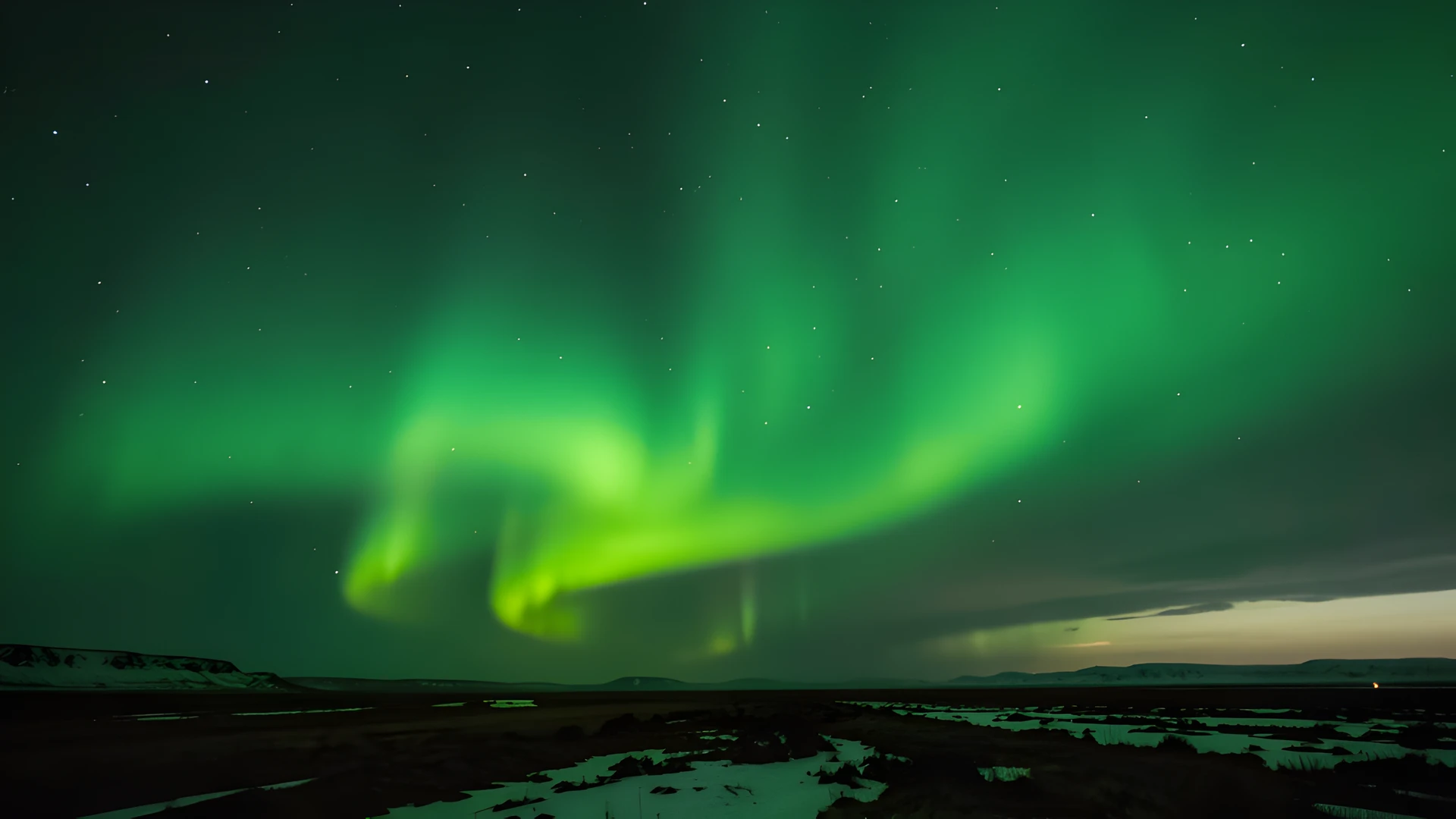 Snowflake Sunset Mountain