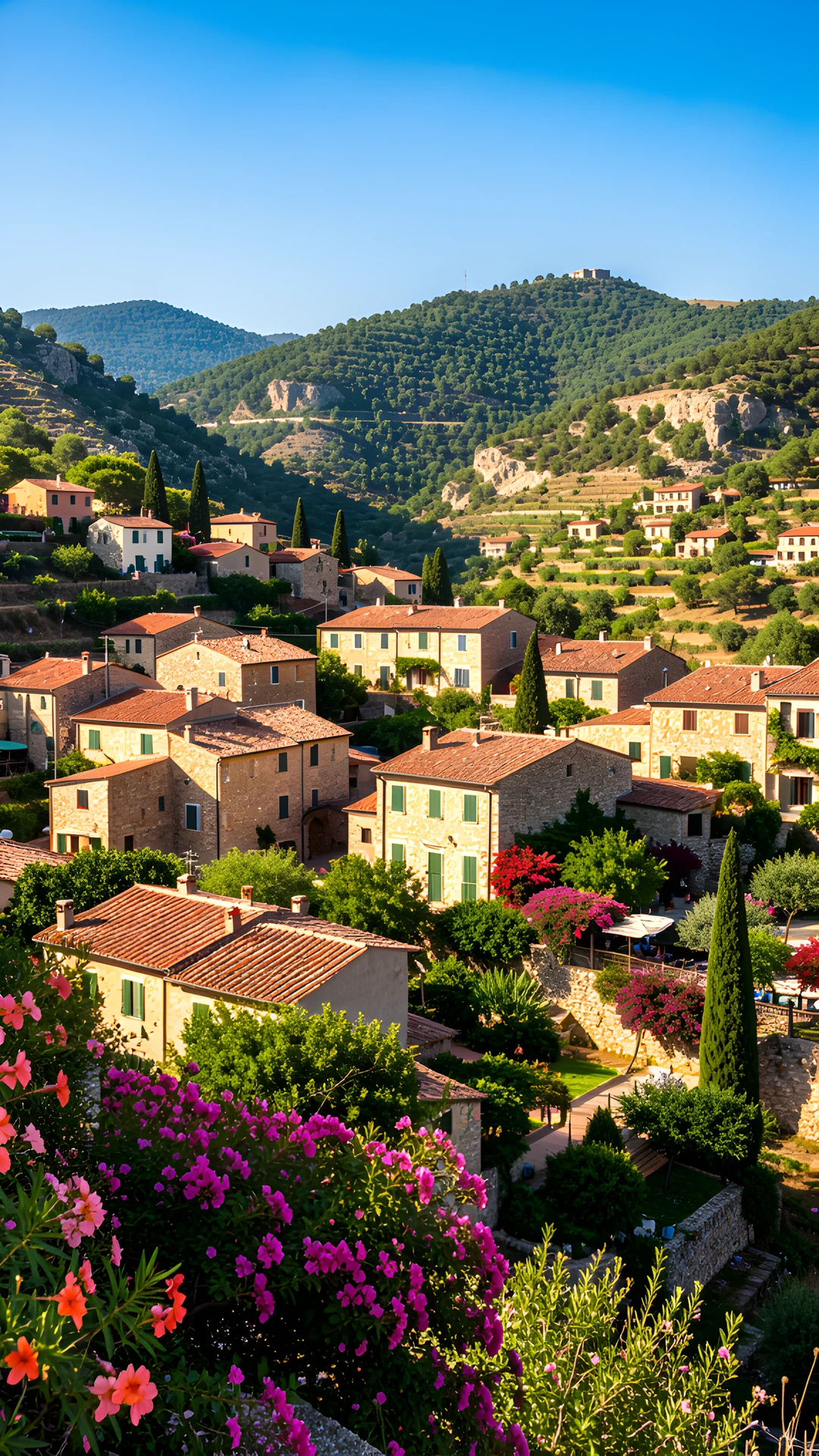 Village Skyline Mountain