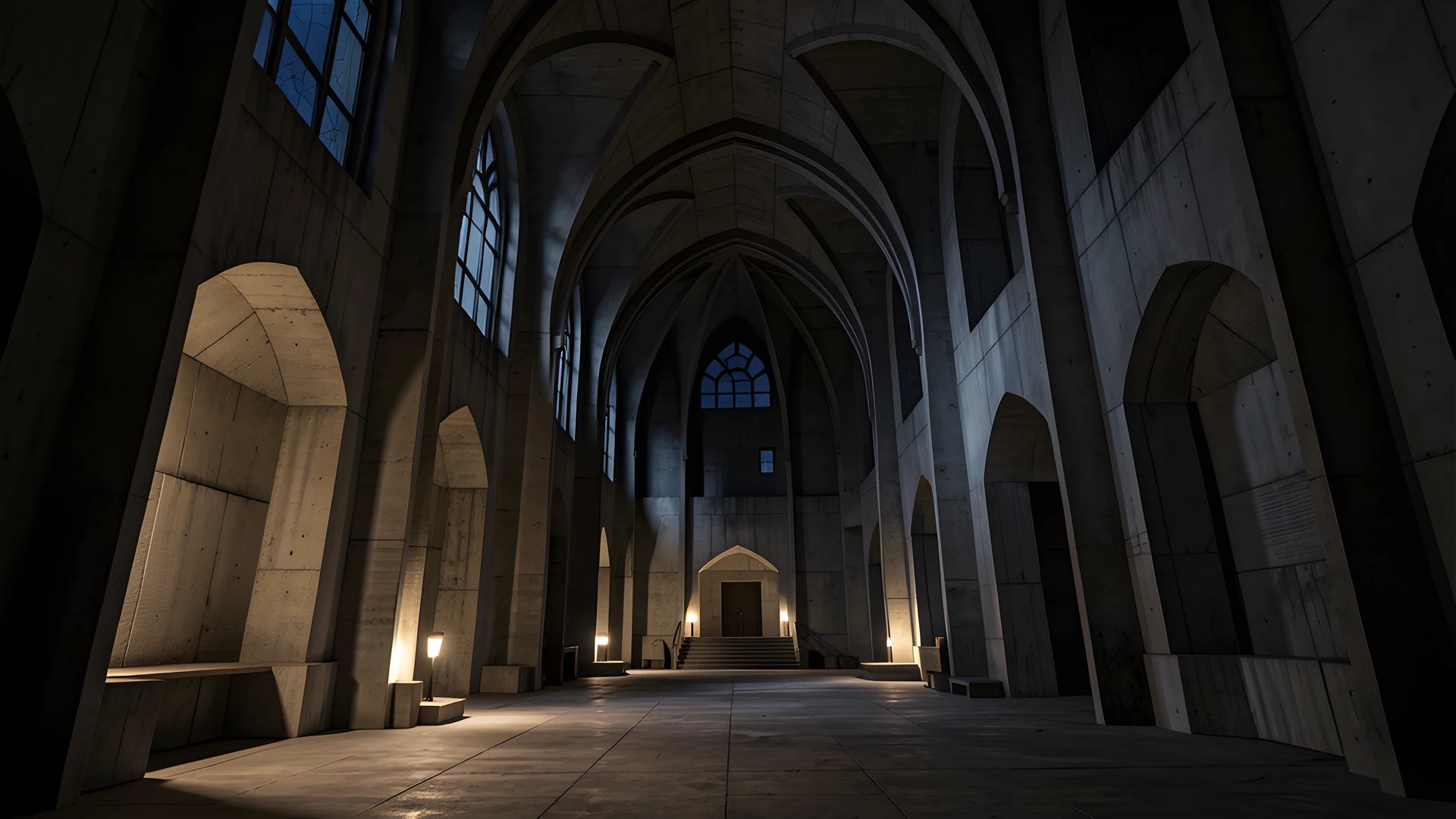 Dark Vaulted Ceiling