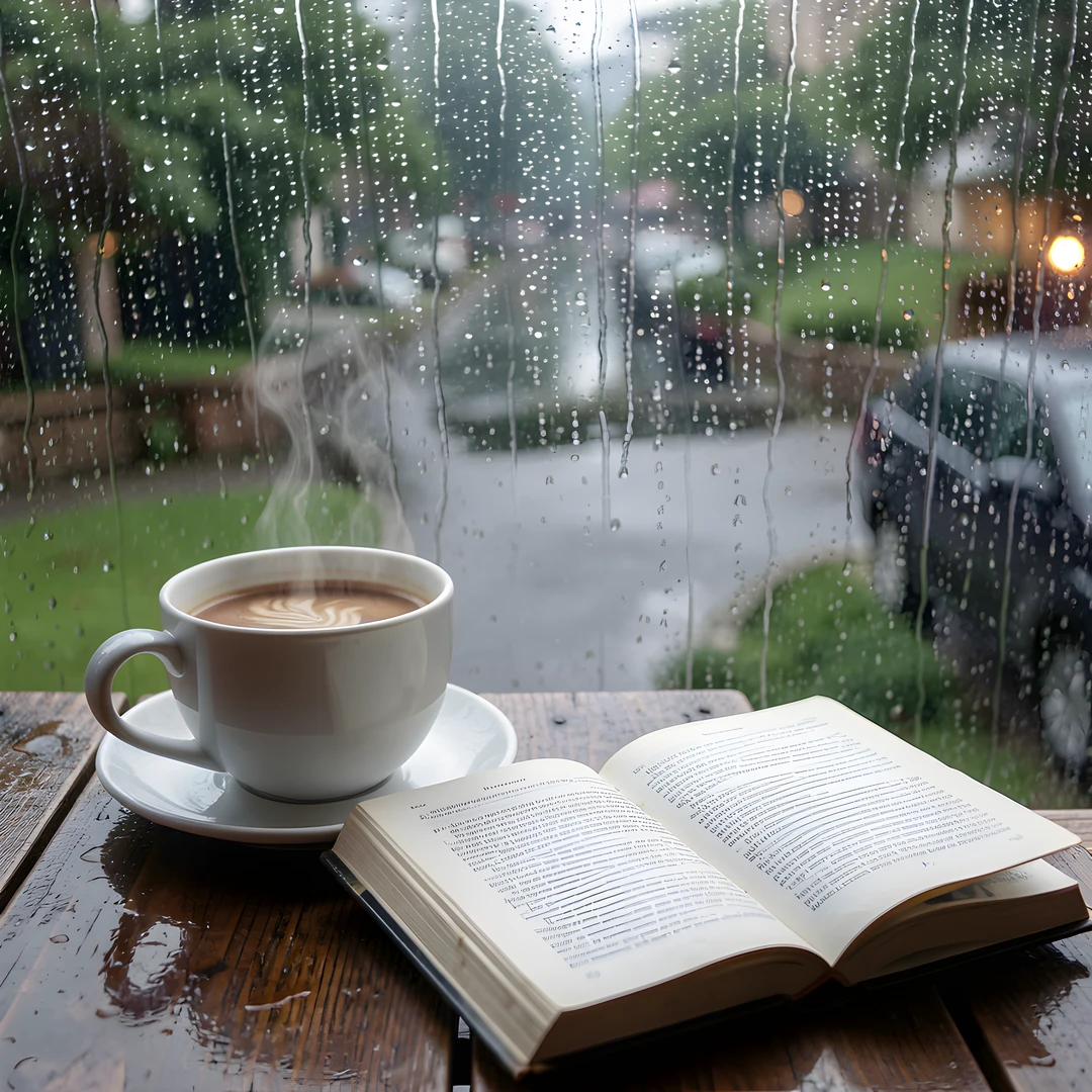 Bookshelf Coffeehouse Morning