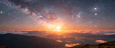 Galactic Morning Sky