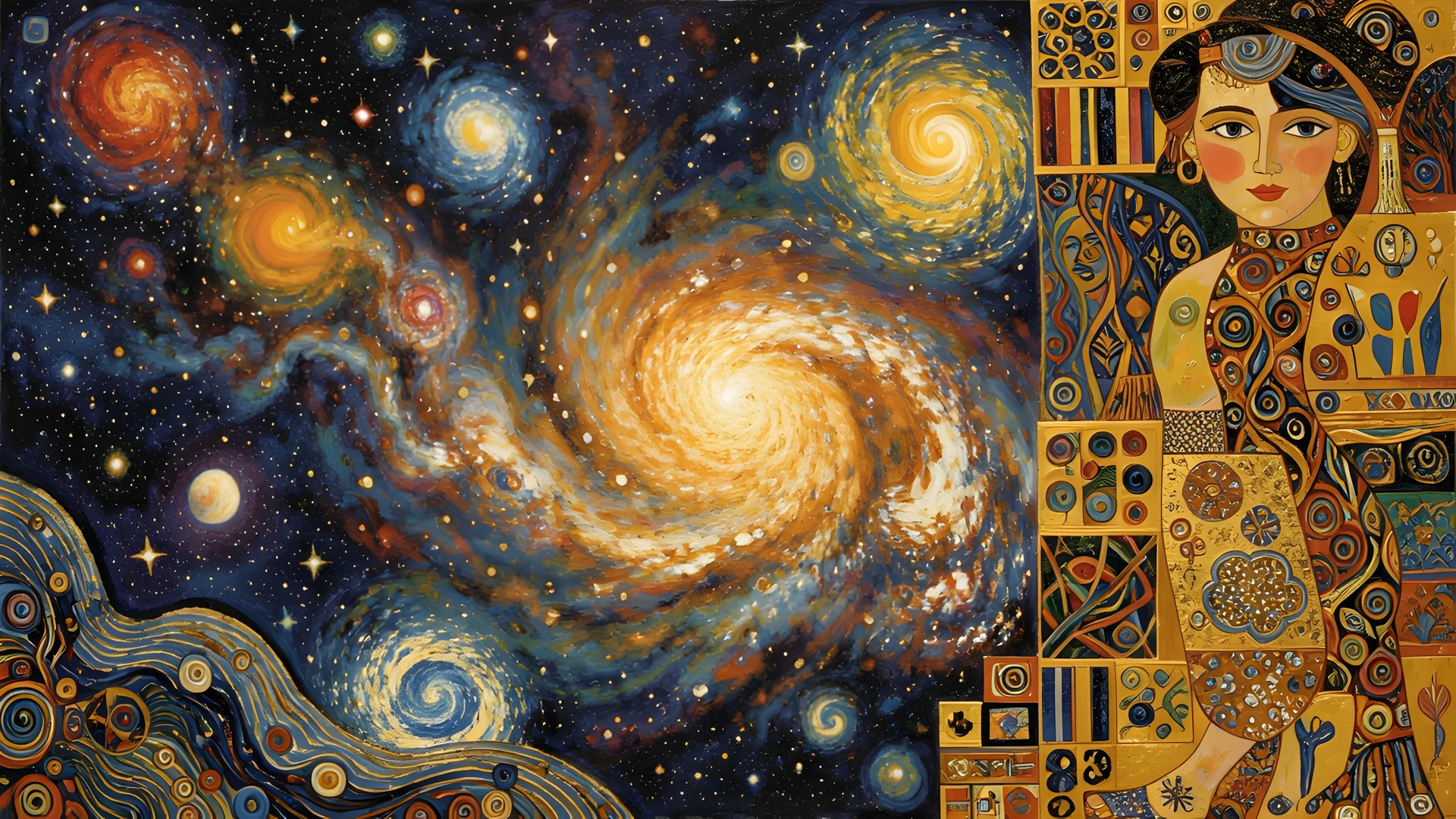 Sunset Mountains River