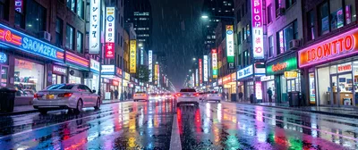 Rainy City Streets