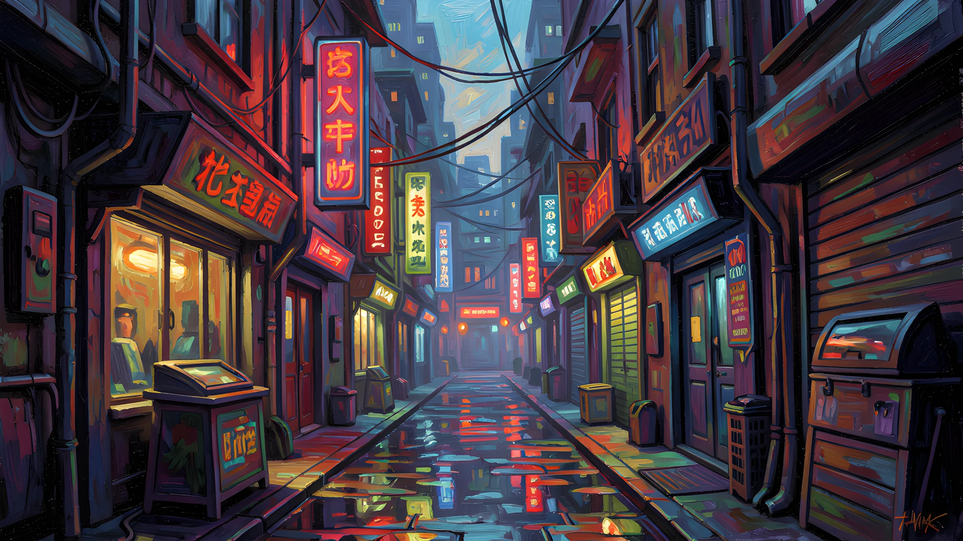 Brushstrokes Vibrant Patterns