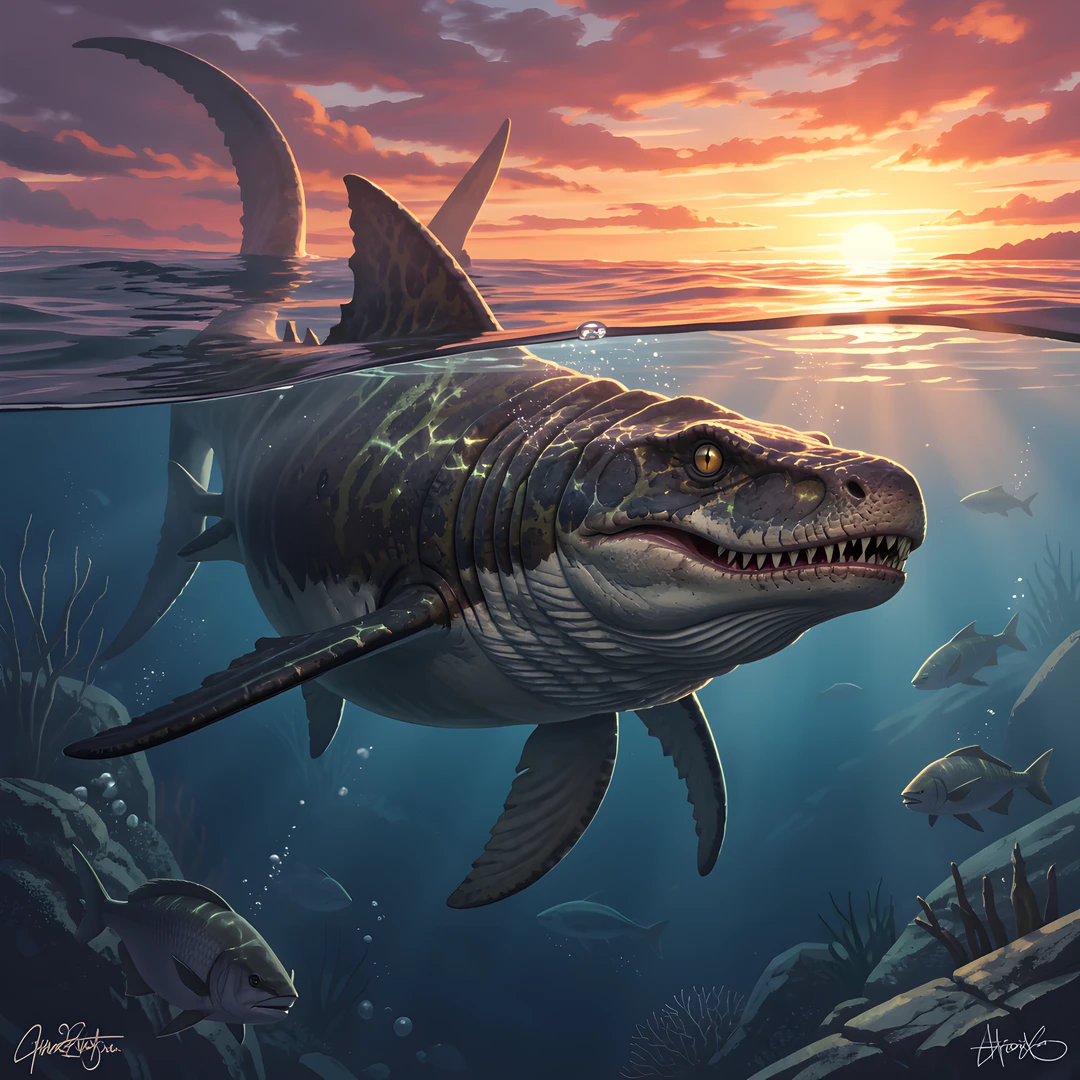 Deep Ocean Sunset
