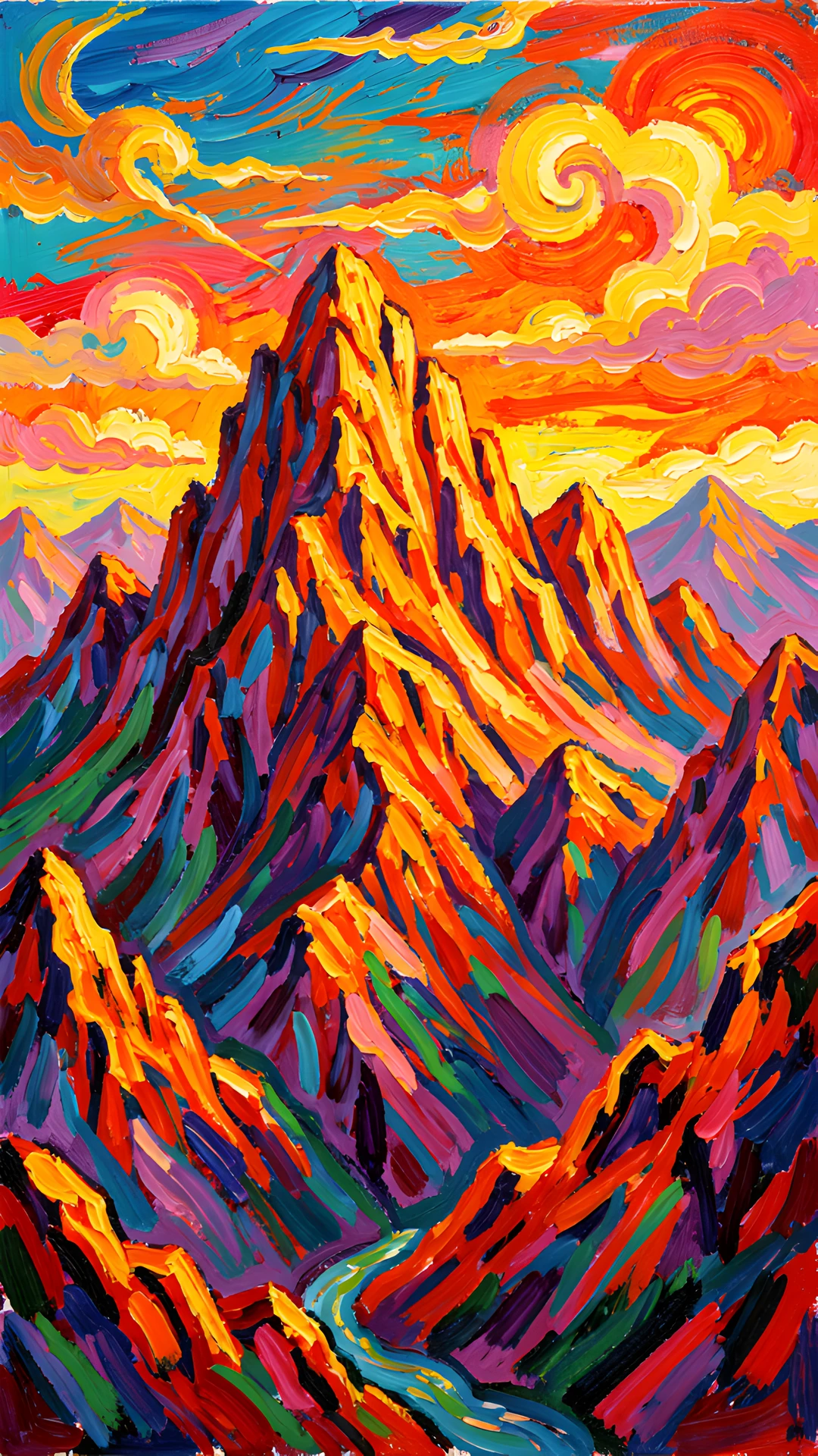 Brushstrokes Vibrant Splatter