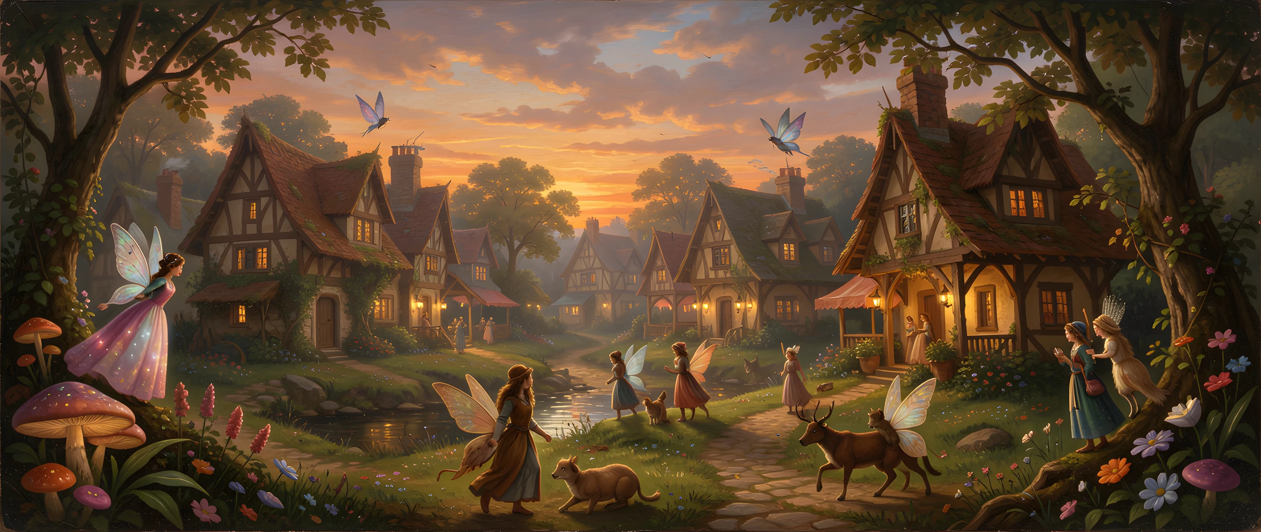 Desert Oasis Moonlit