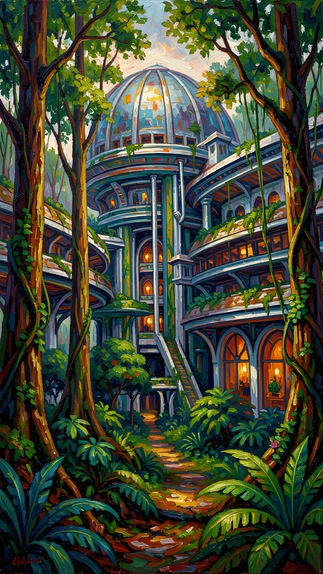 Misty Morning Landscape