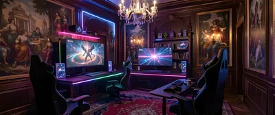 Neon Cyberpunk Lair