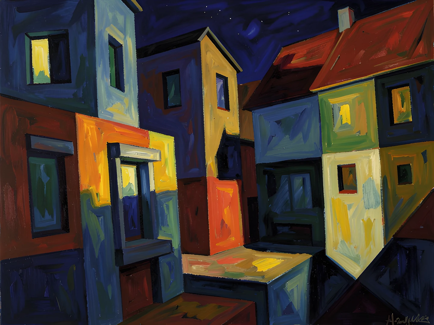 Waterfall Misty Shadows