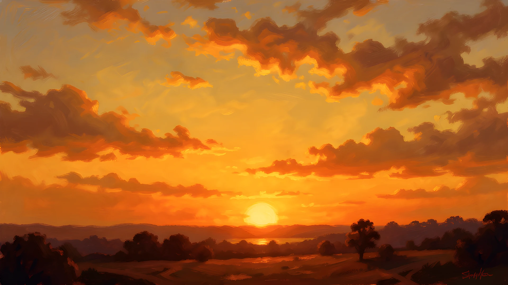Glittering Sunset