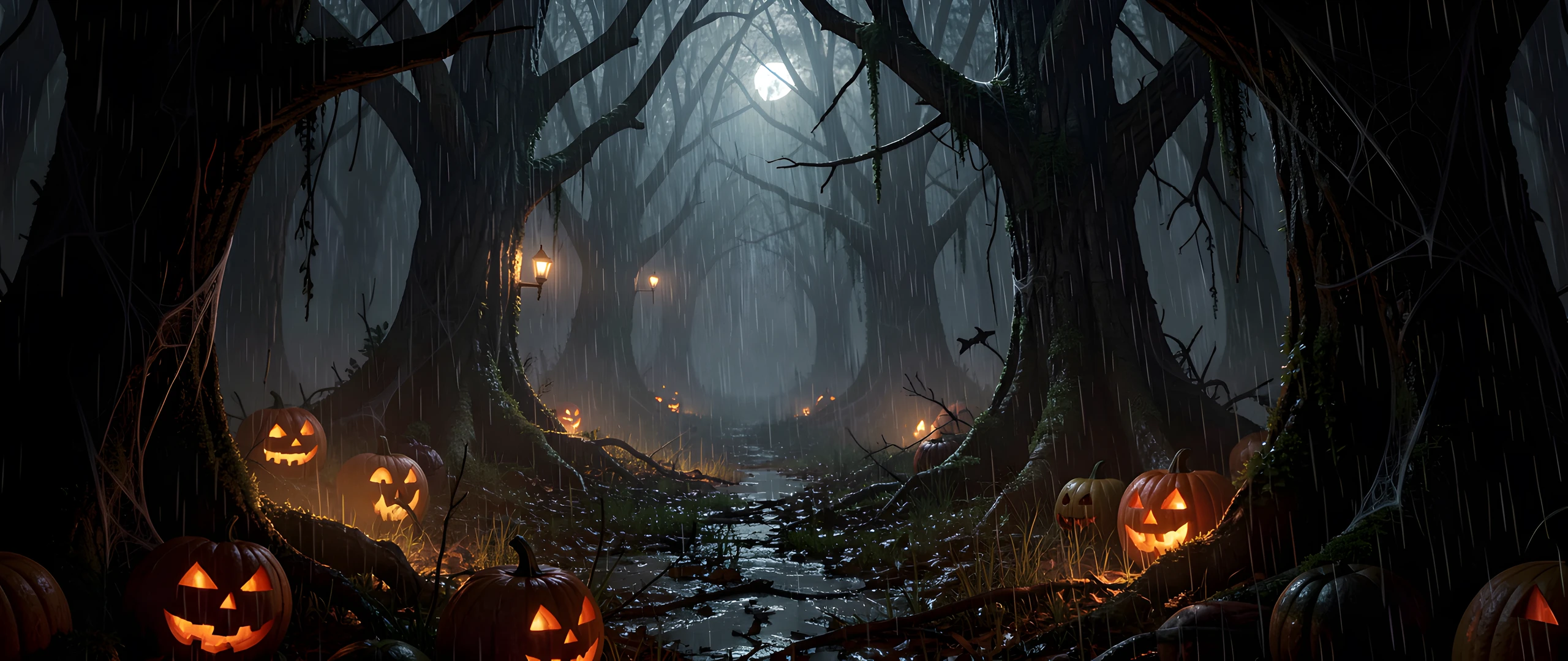 Dark Forest Night