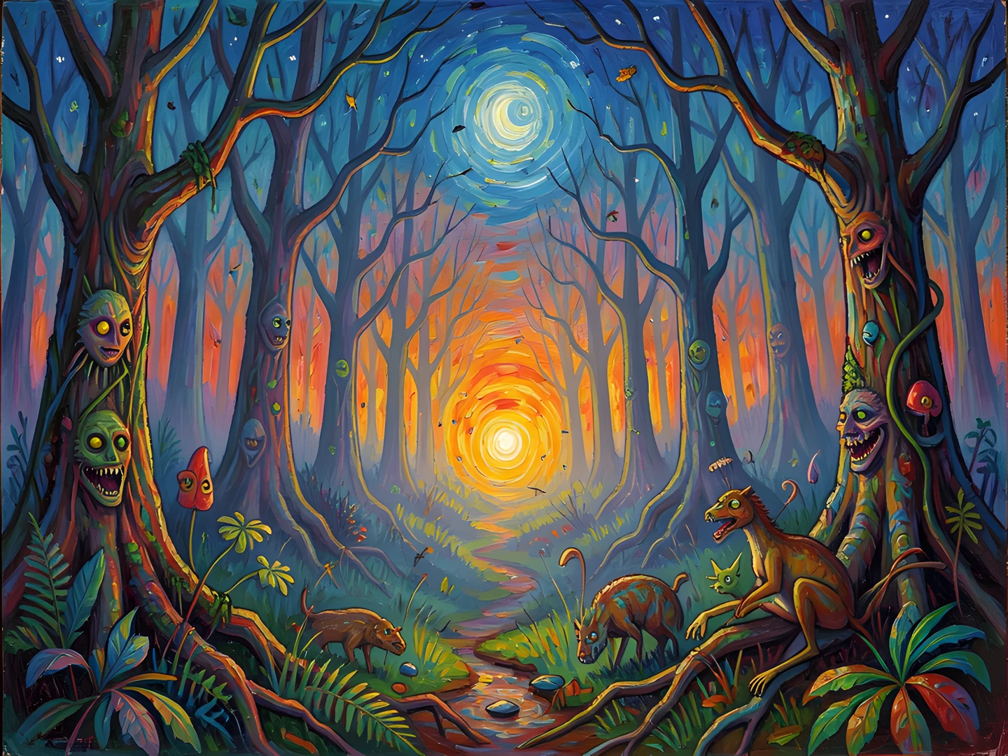 Darkness Landscape Morning