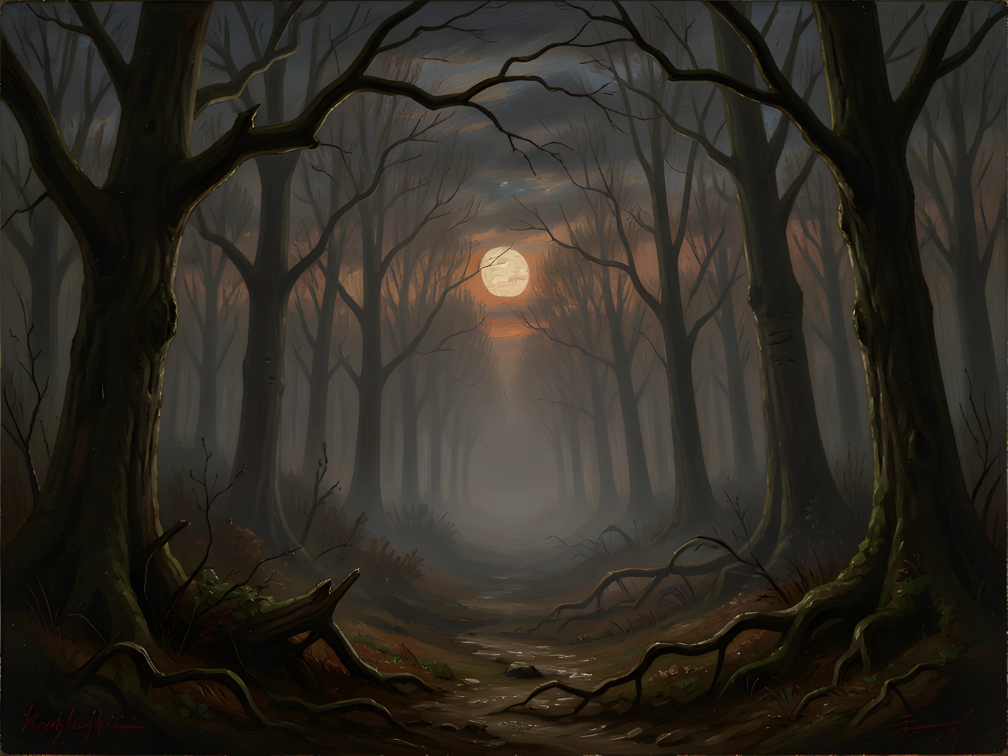 Moonlit Desert Oasis