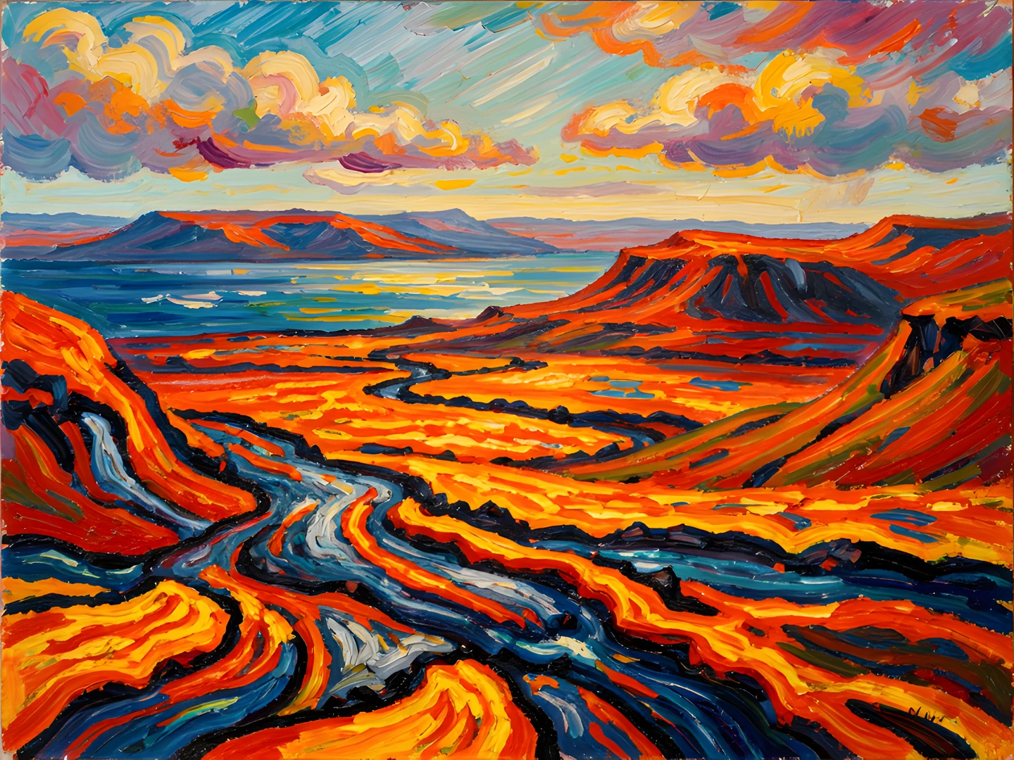 Stormy Skies Waterfall