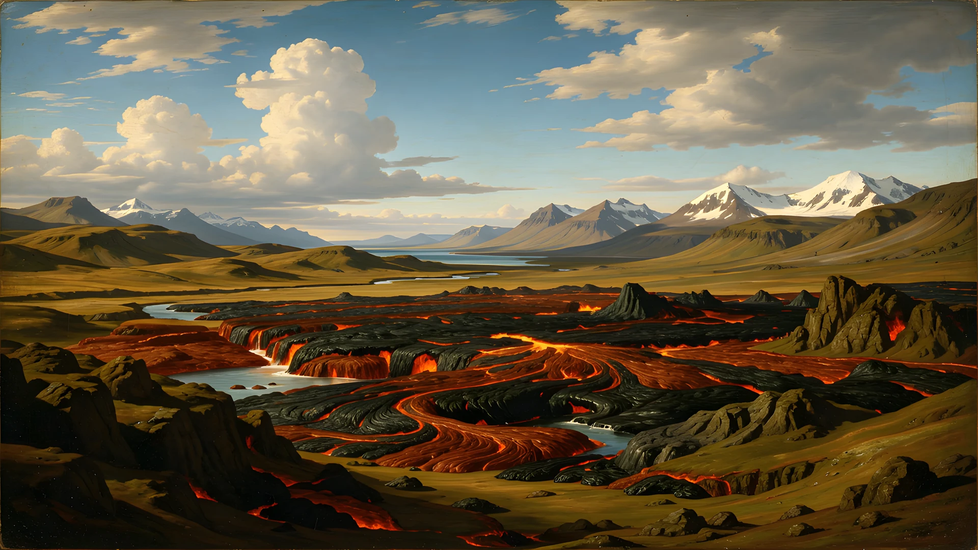 Volcanic Landscape Fjord