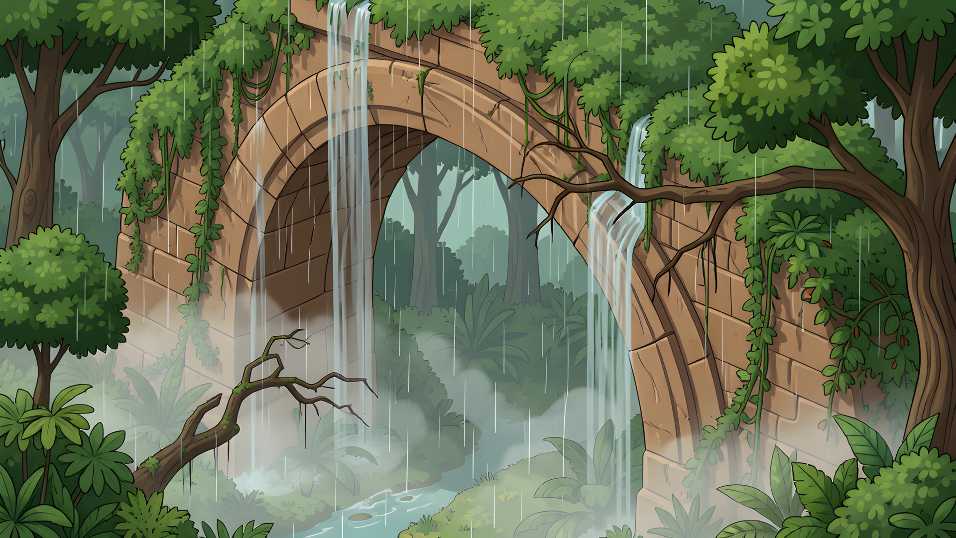 Misty Jungle Oasis