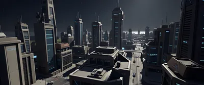 Red Cityscape