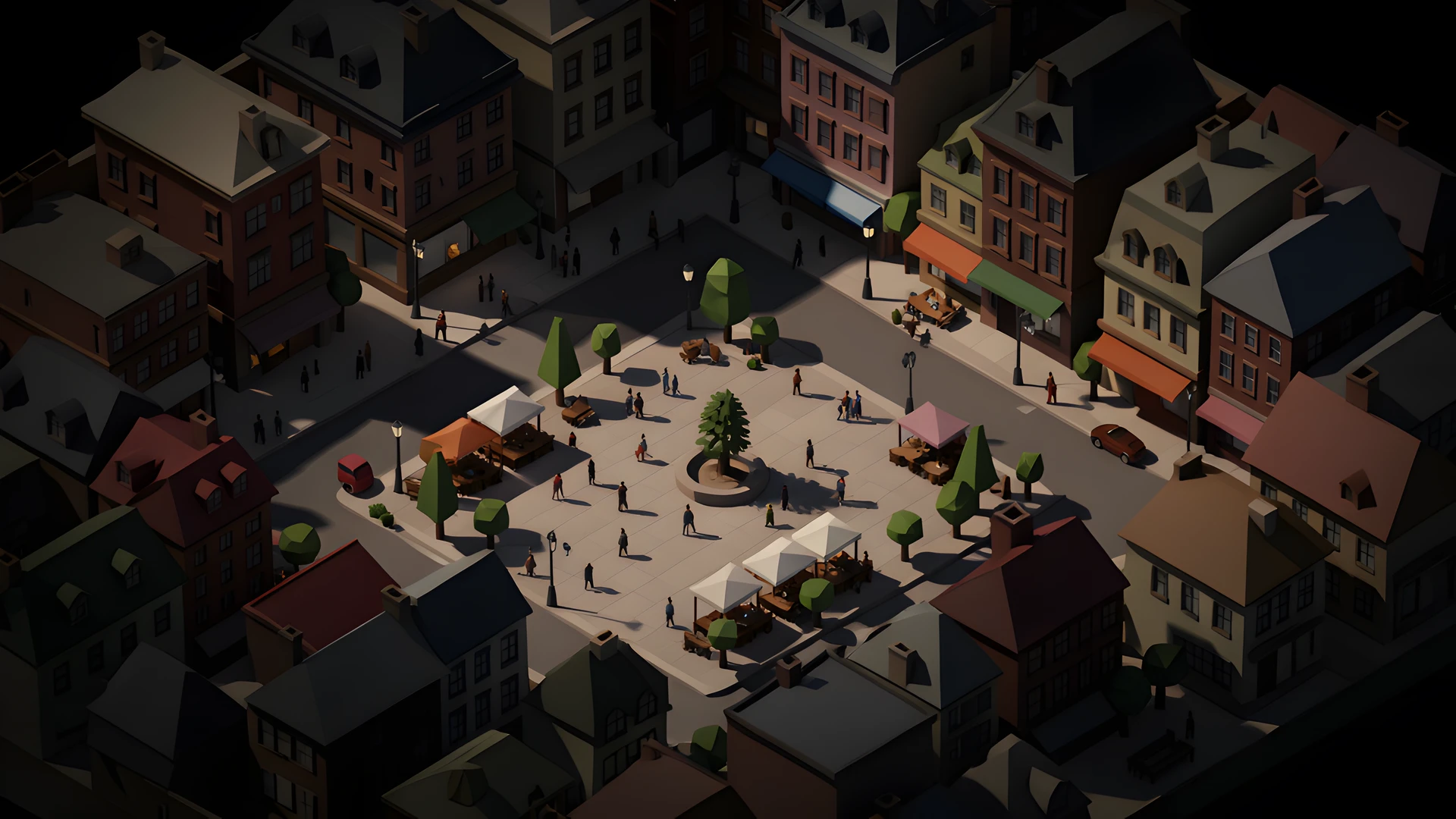 Dark Cityscape Cityscape