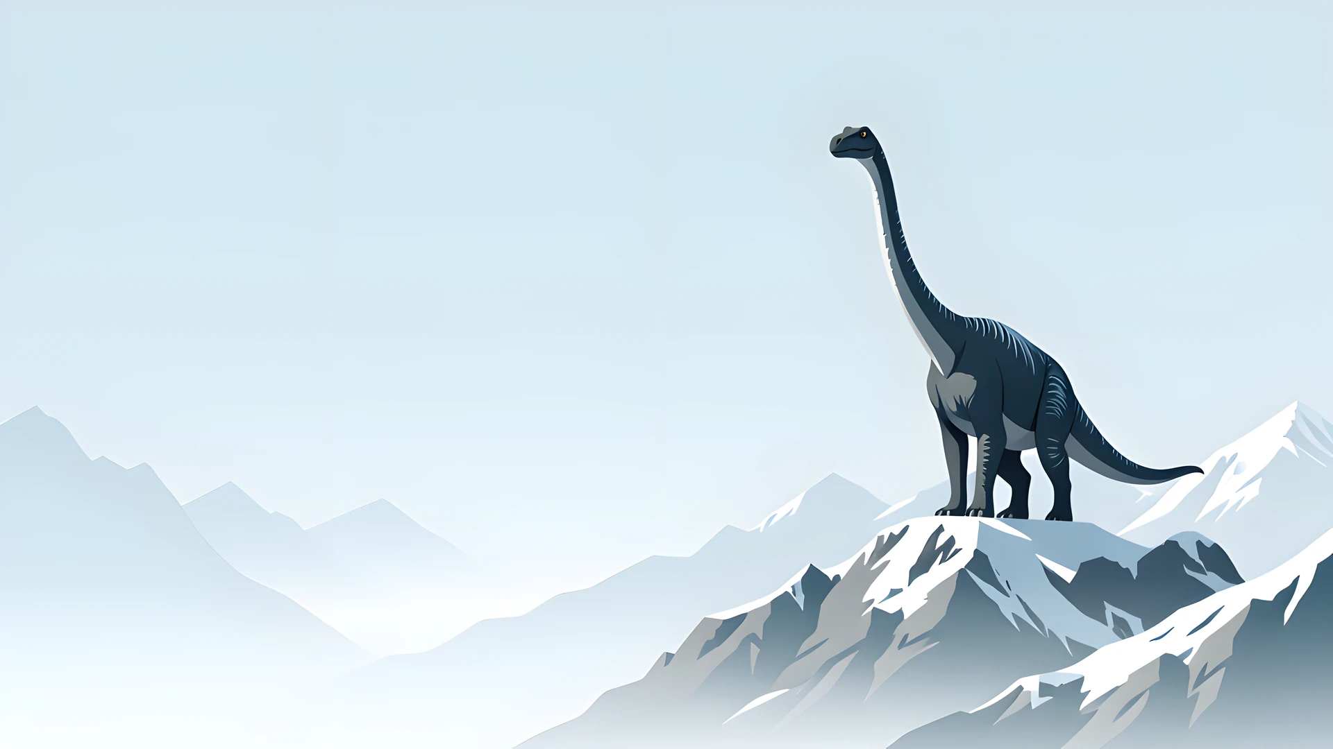 Frozen Mountain Scene