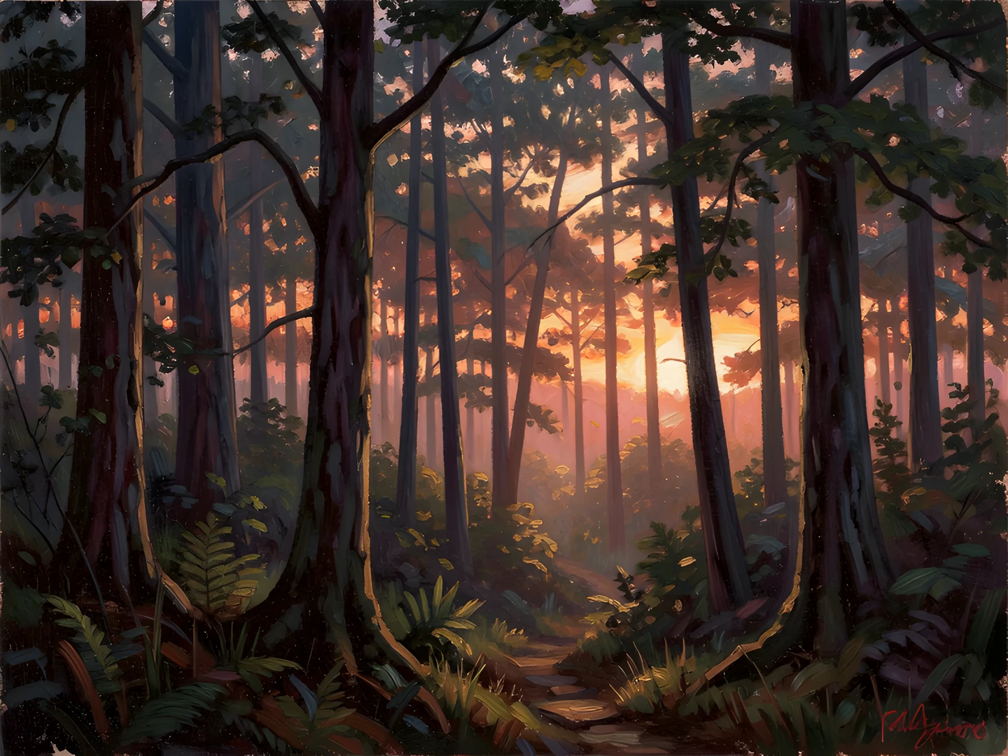 Raindrop Falls Misty