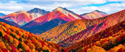 Golden Mountain Scene