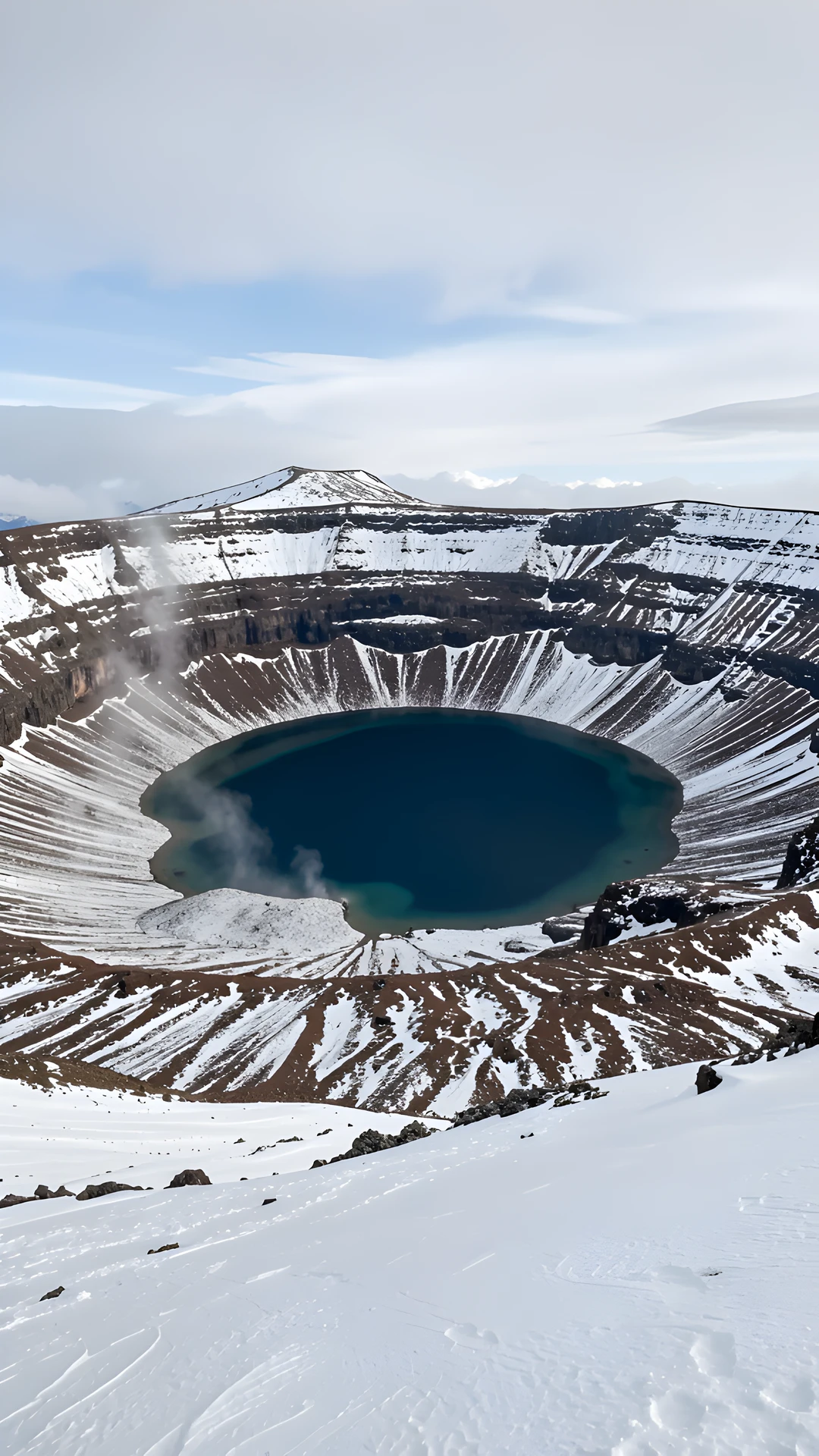 Icy Mountain Landscape