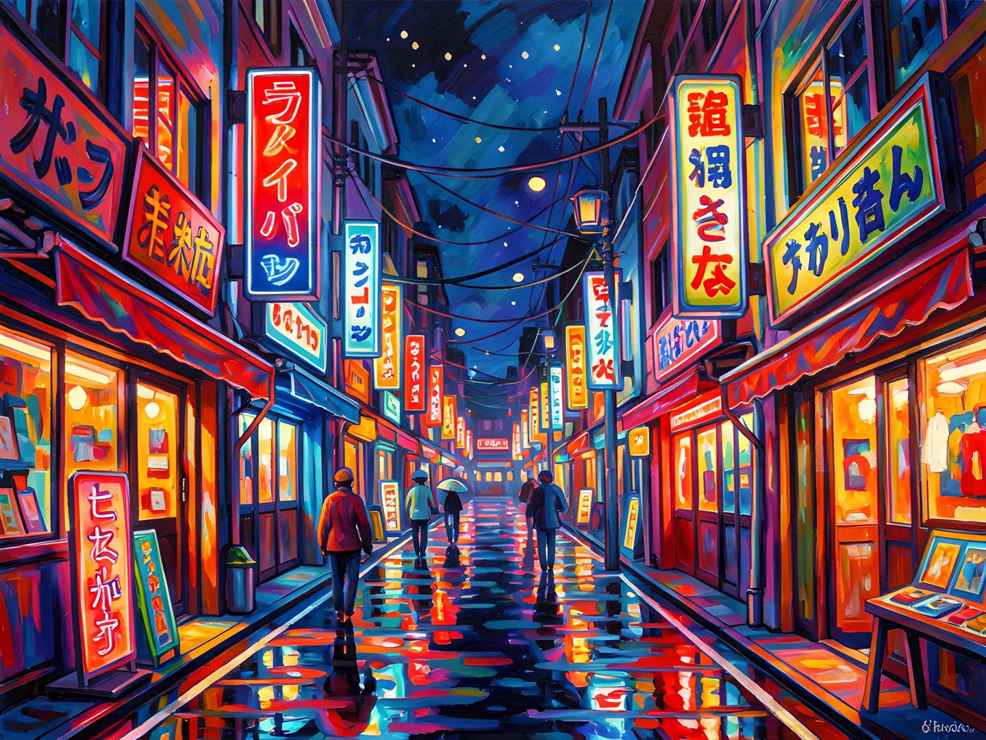 Rainy City Skyscraper