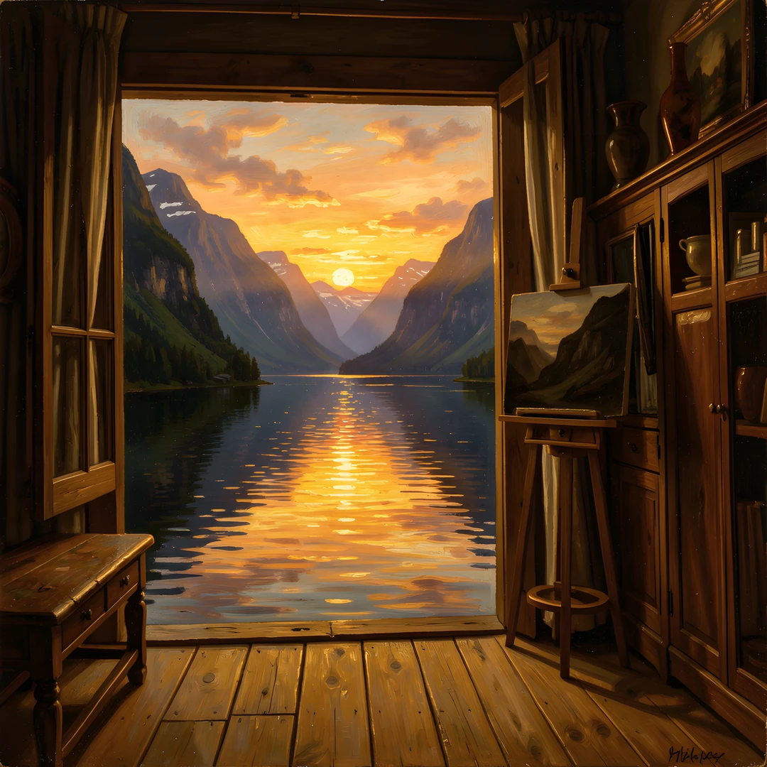 Fjord Norway Rembrandt