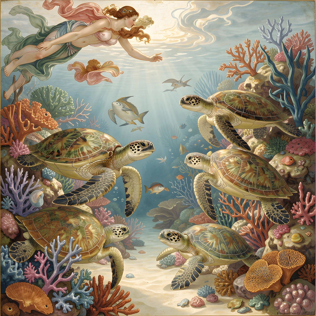 Tropical Island Scene