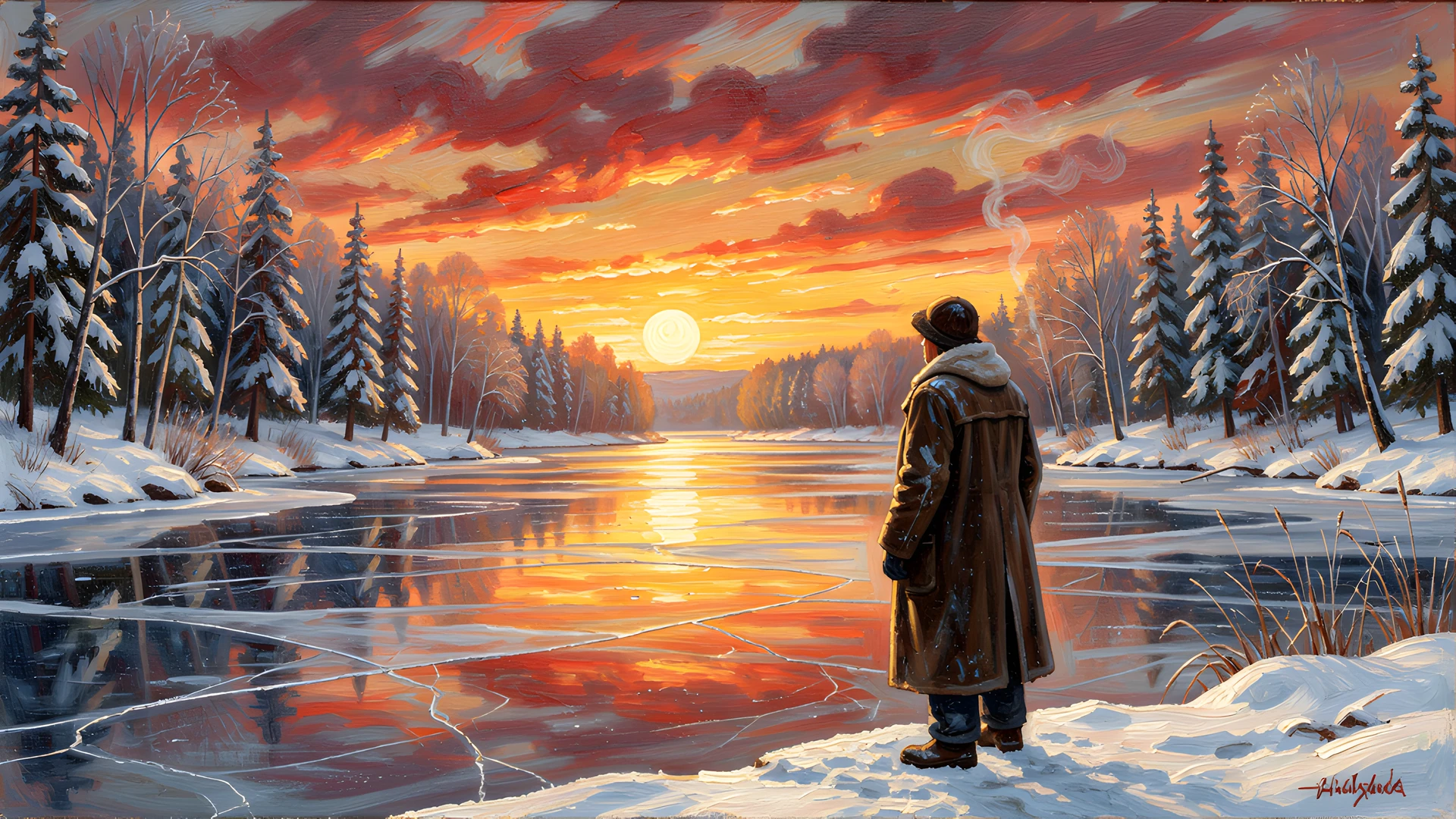 Frozen Winter Sunrise