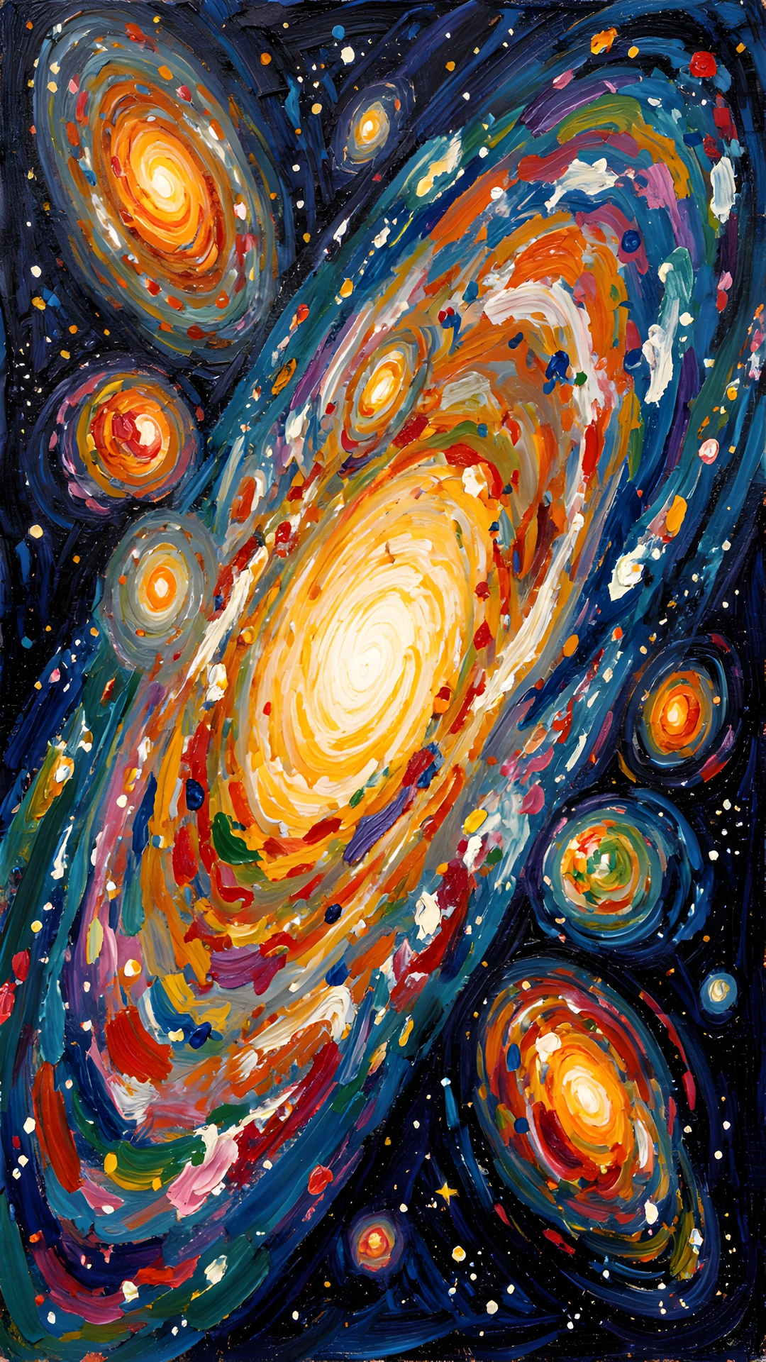 Brushstrokes Clustering Colors