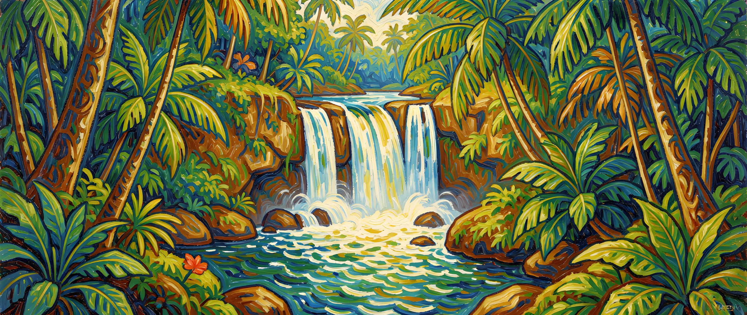 Desert Oasis Riverbank