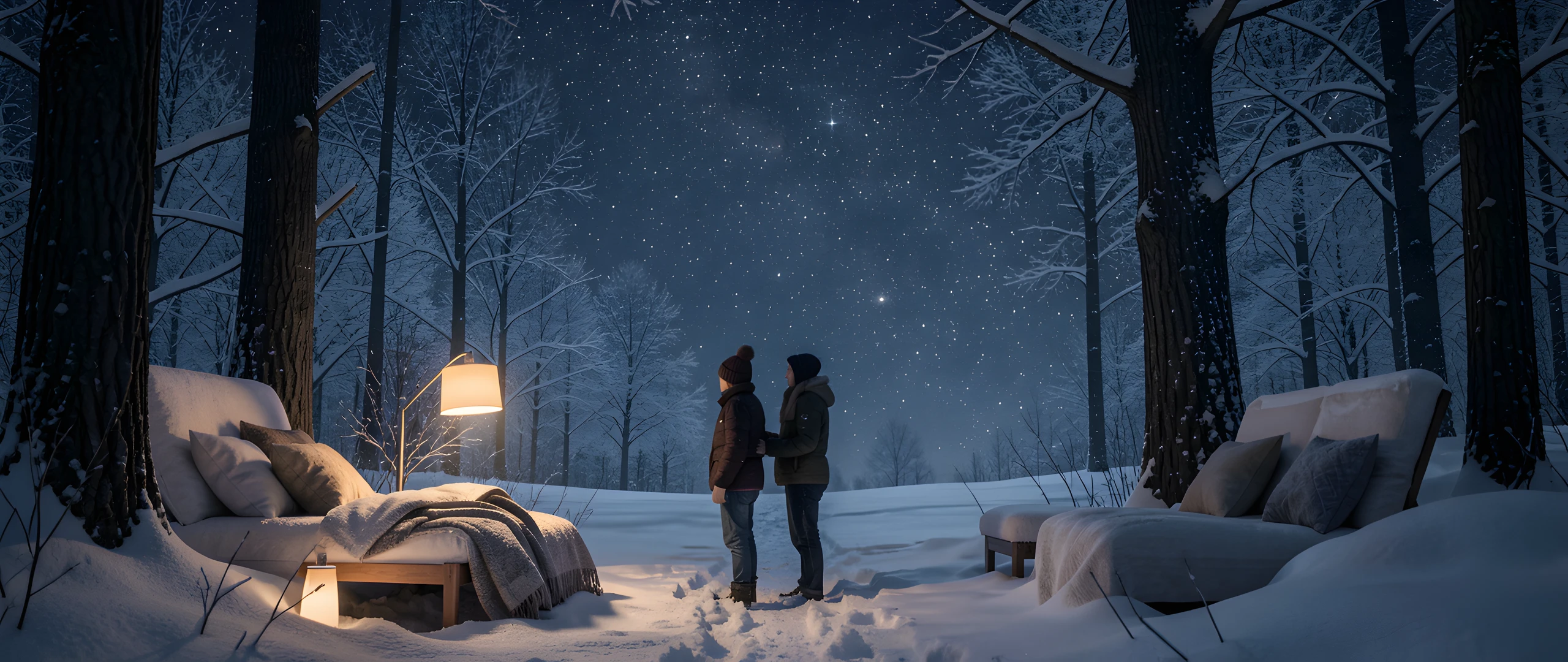 Snowy Mountain Shadows